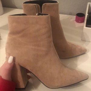 Nude booties